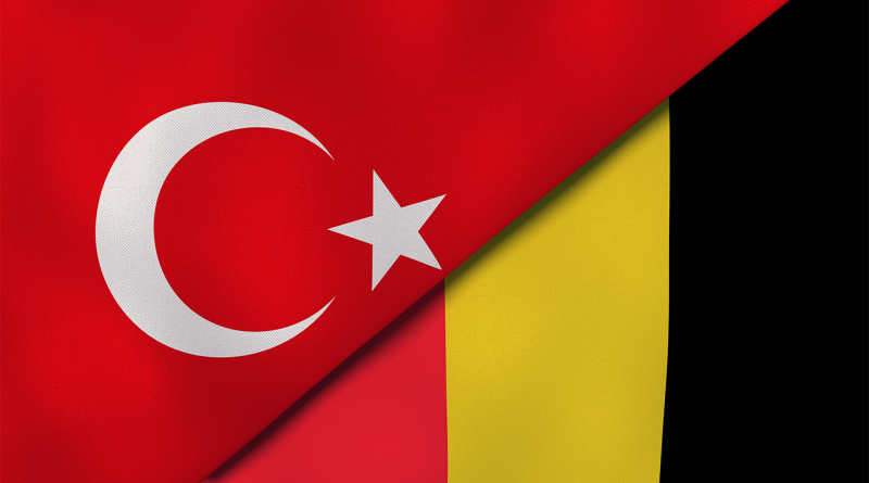 The Belgian and Turkish flags laid next to each other to support XPO Logistics article
