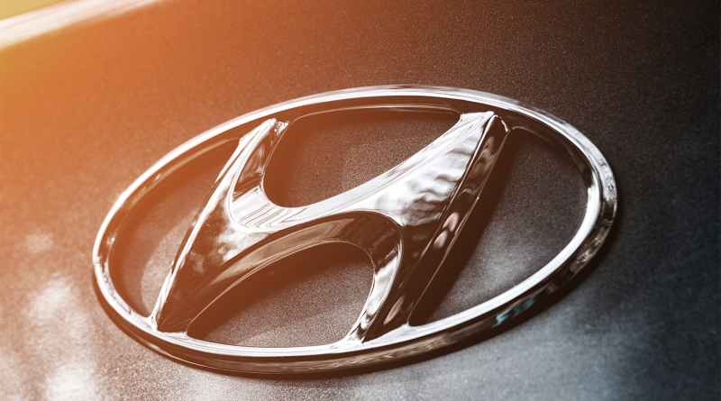 Hyundai logo on car
