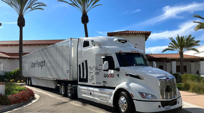 Uber Freight Powerloop vehicle in parking lot