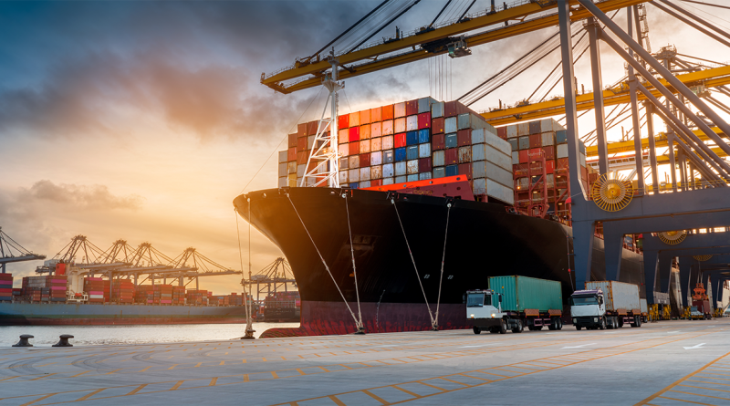 Shipping vessel coming into port to support fees article
