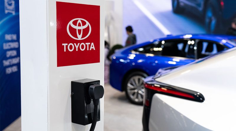 Toyota logo and hybrid SUV concept design