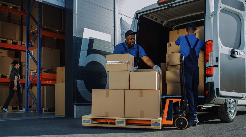 6 lessons from same day delivery leaders in the US Delivery driver loading packages into a van outside an urban fulfillment center in the US supporting same day delivery operations